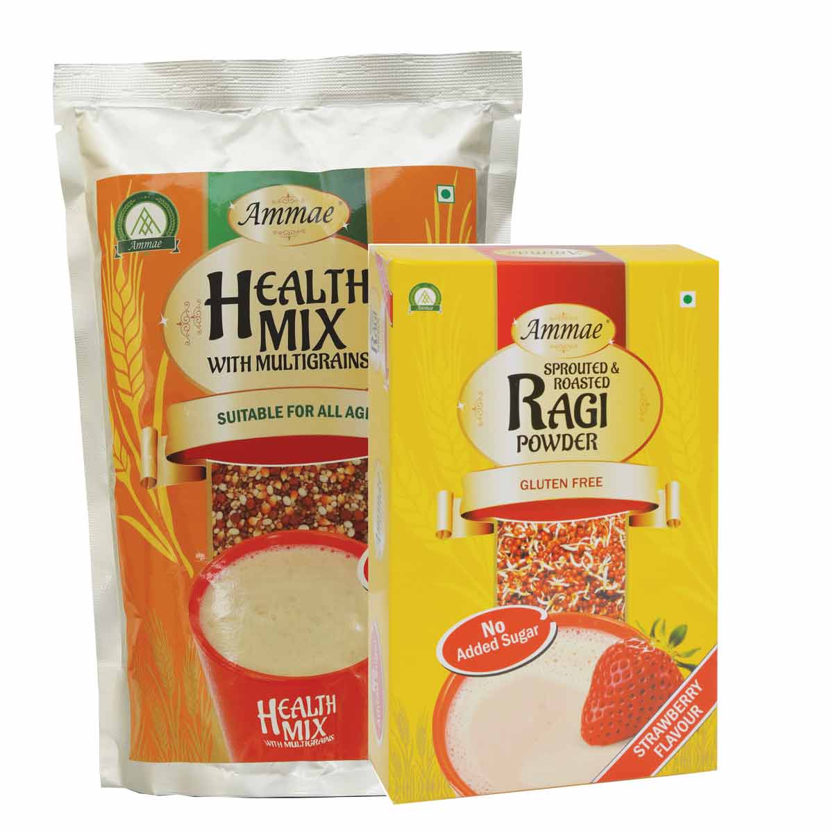Health Mix, 400g + Sprouted Ragi Strawberry, 125