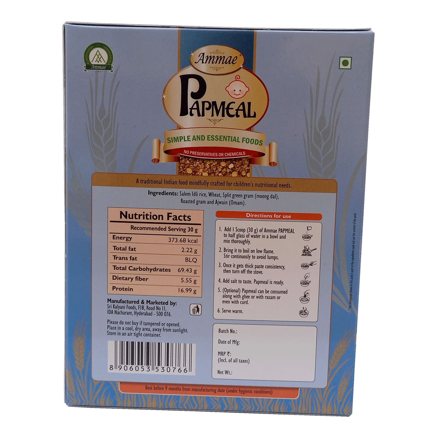 Papmeal with ajwain, 200g